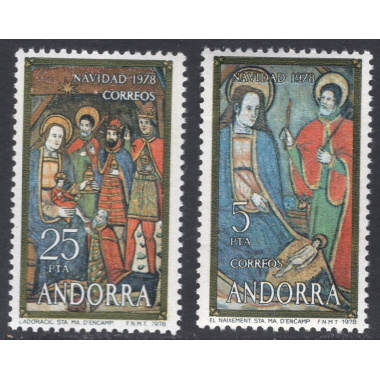 ANDORRA-SPANISH SCOTT 106-107