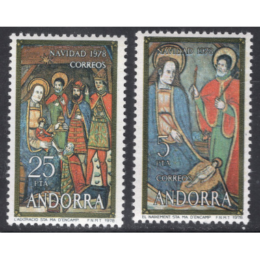 ANDORRA-SPANISH SCOTT 106-107