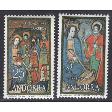 ANDORRA-SPANISH SCOTT 106-107