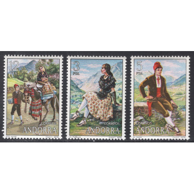 ANDORRA-SPANISH SCOTT 108-110