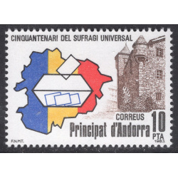 ANDORRA-SPANISH SCOTT 156