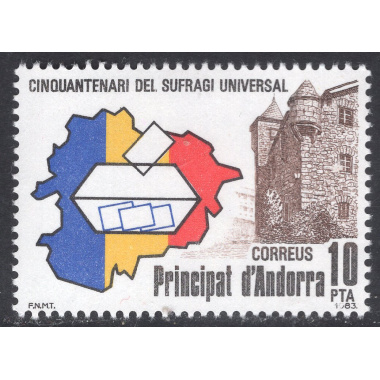 ANDORRA-SPANISH SCOTT 156