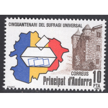 ANDORRA-SPANISH SCOTT 156