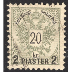 AUSTRIA-OFFICES IN THE TURKISH EMPIRE SCOTT 18