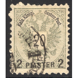AUSTRIA-OFFICES IN THE TURKISH EMPIRE SCOTT 18