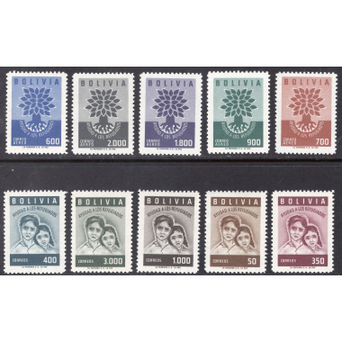 BOLIVIA SCOTT 418-422/C212-C216