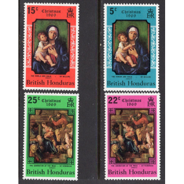 BRITISH HONDURAS Scott 247-250