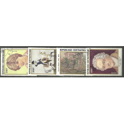 CENTRAL AFRICAN REPUBLIC SCOTT 517/517A-519