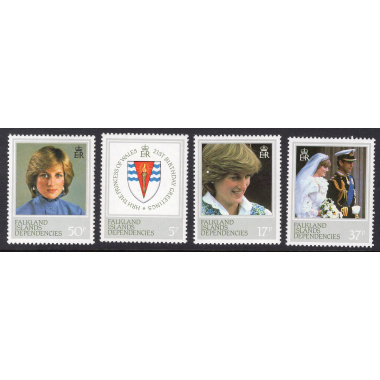 FALKLAND ISLANDS SCOTT 1L72-1L75
