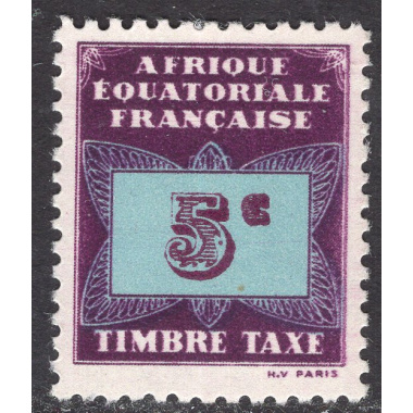 FRENCH EQUATORIAL AFRICA SCOTT J1