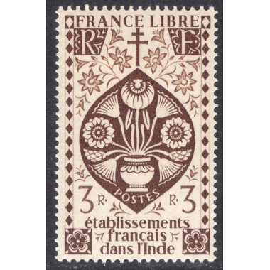 FRENCH INDIA SCOTT 155