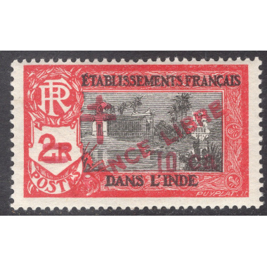 FRENCH INDIA SCOTT 202