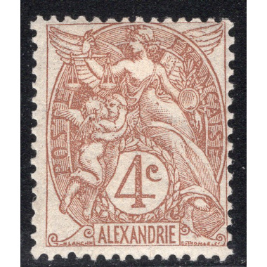 FRENCH OFFICES ABROAD-OFFICES IN EGYPT-ALEXANDRIA SCOTT 19