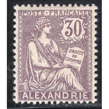 FRENCH OFFICES ABROAD-OFFICES IN EGYPT-ALEXANDRIA SCOTT 25