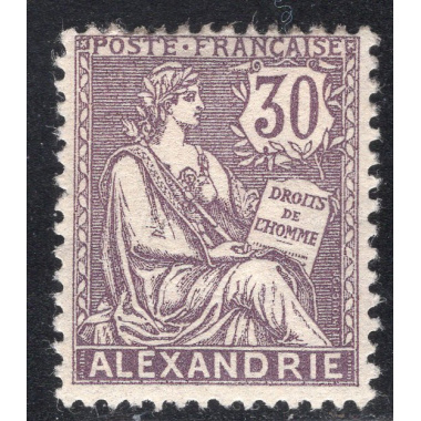 FRENCH OFFICES ABROAD-OFFICES IN EGYPT-ALEXANDRIA SCOTT 25