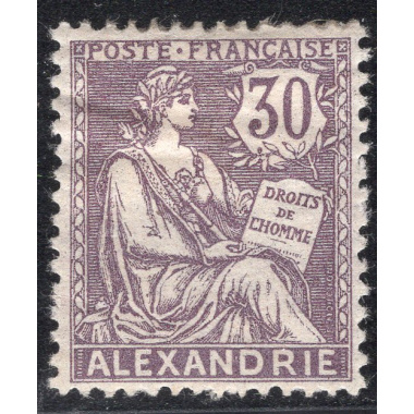 FRENCH OFFICES ABROAD-OFFICES IN EGYPT-ALEXANDRIA SCOTT 25