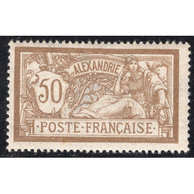 FRENCH OFFICES ABROAD-OFFICES IN EGYPT-ALEXANDRIA SCOTT 27