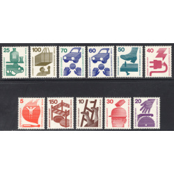 GERMANY SCOTT 9N316-9N325