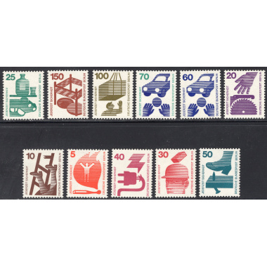 GERMANY SCOTT 9N316-9N325