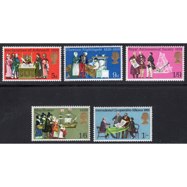GREAT BRITAIN SCOTT 612-616