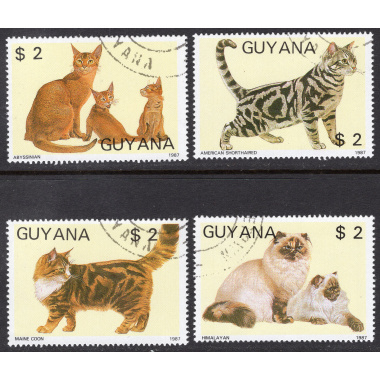GUYANA SCOTT 1866A-1866D