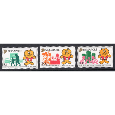 SINGAPORE SCOTT 532-534