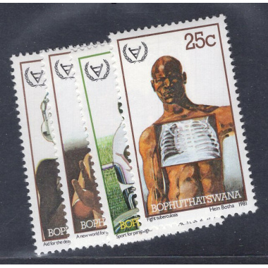 SOUTH AFRICA-BOPHUTHATSWANA SCOTT 68-71