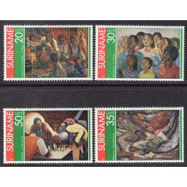 SURINAM SCOTT 454-457