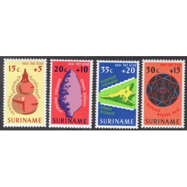 SURINAM SCOTT B222-B225